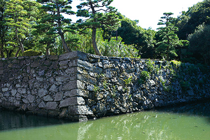 野々瀬徹さんの原点を示す画像：徳島城の石垣